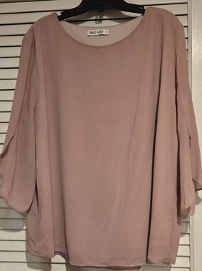 Grace Karin Dusty Rose Blouson Sleeve Tunic